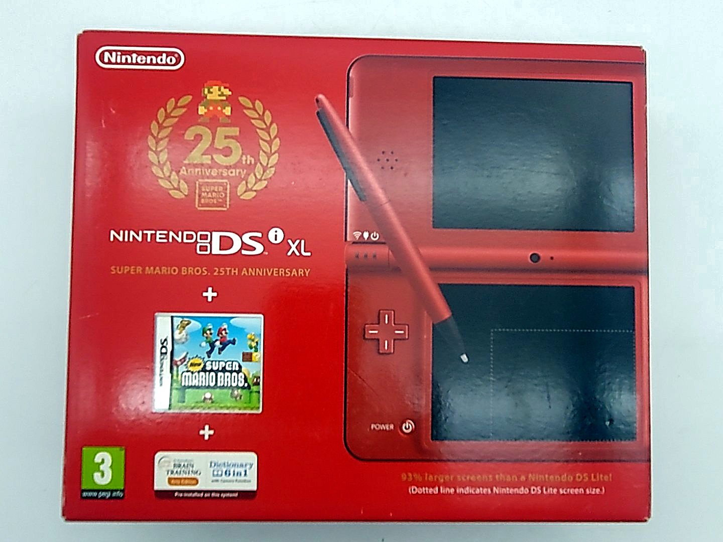 Nintendo DSi XL, červená, Super Mario Bros. 25th Anniversary